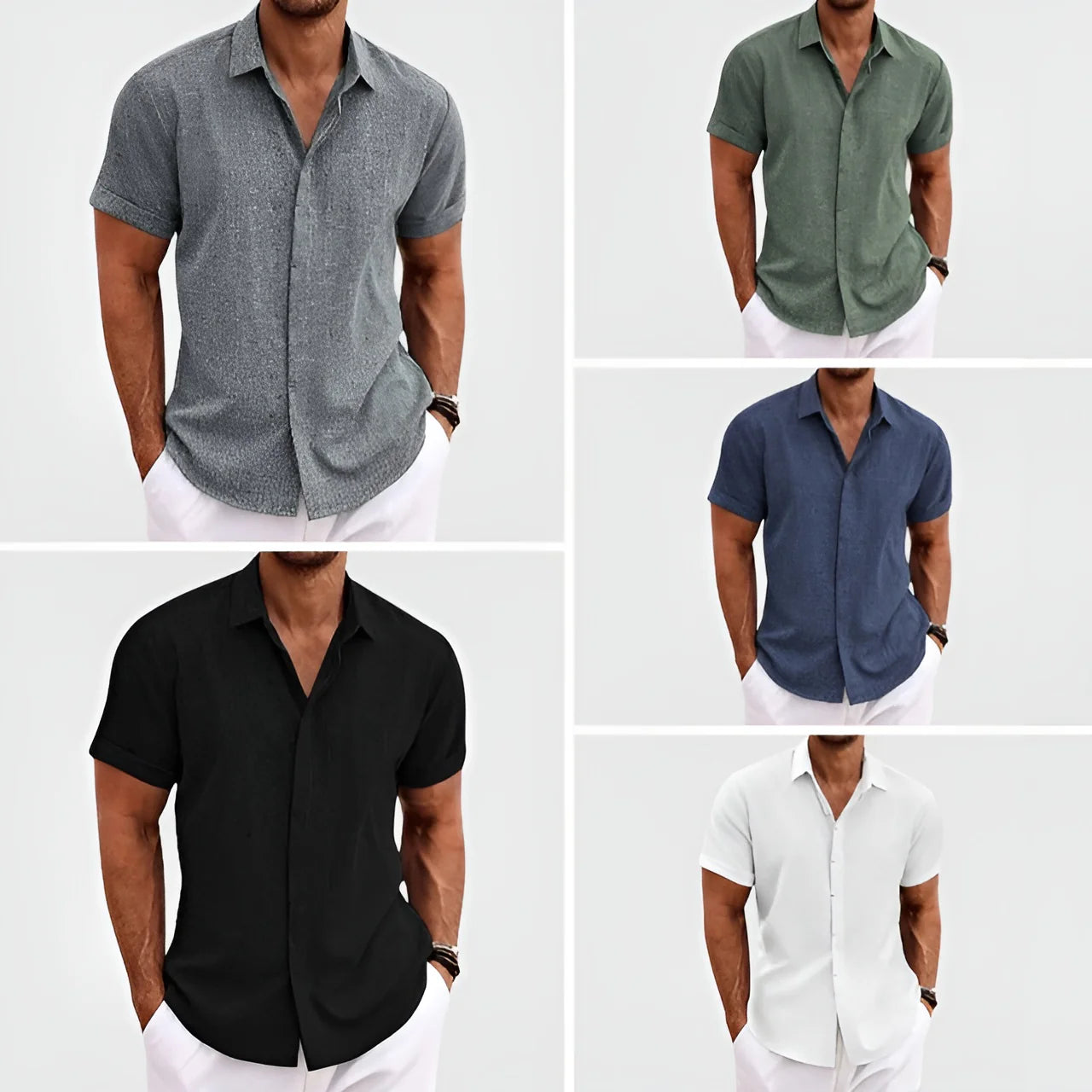 DEBARLAX |Antony Linen Shirt (Achetez-en 1, obtenez-en 2)