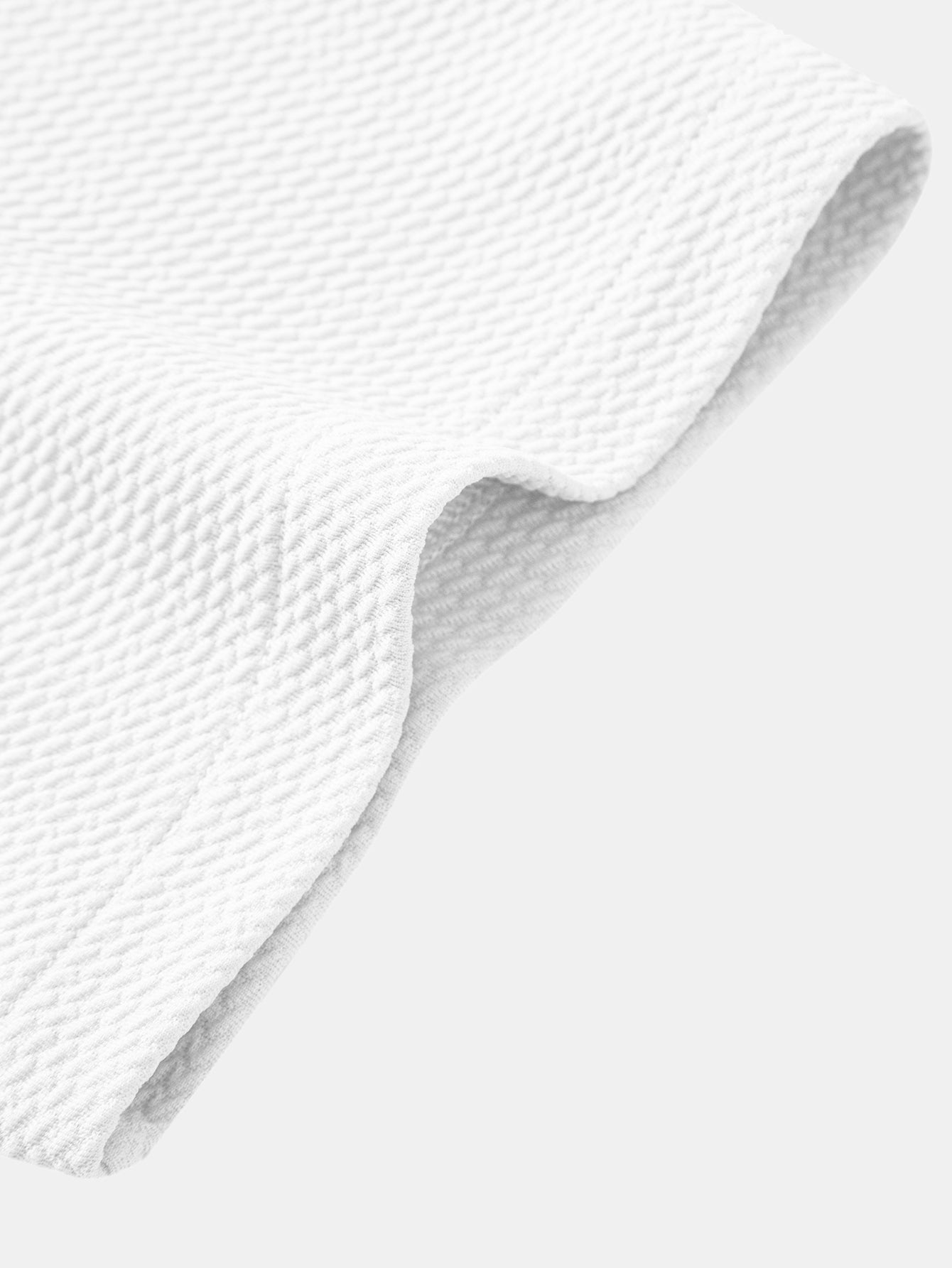 Muscle Fit Textured Button Up Shirt