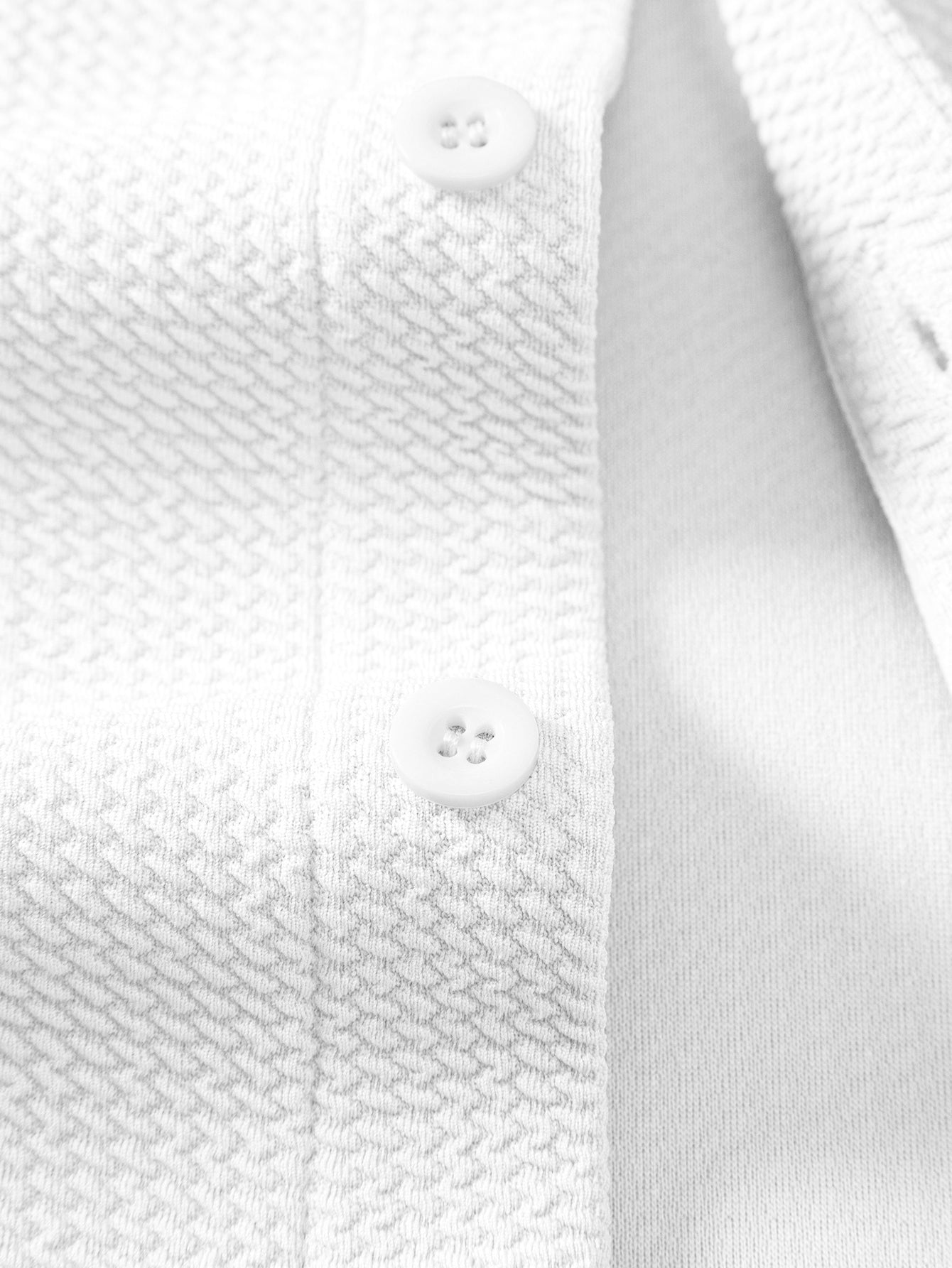 Muscle Fit Textured Button Up Shirt