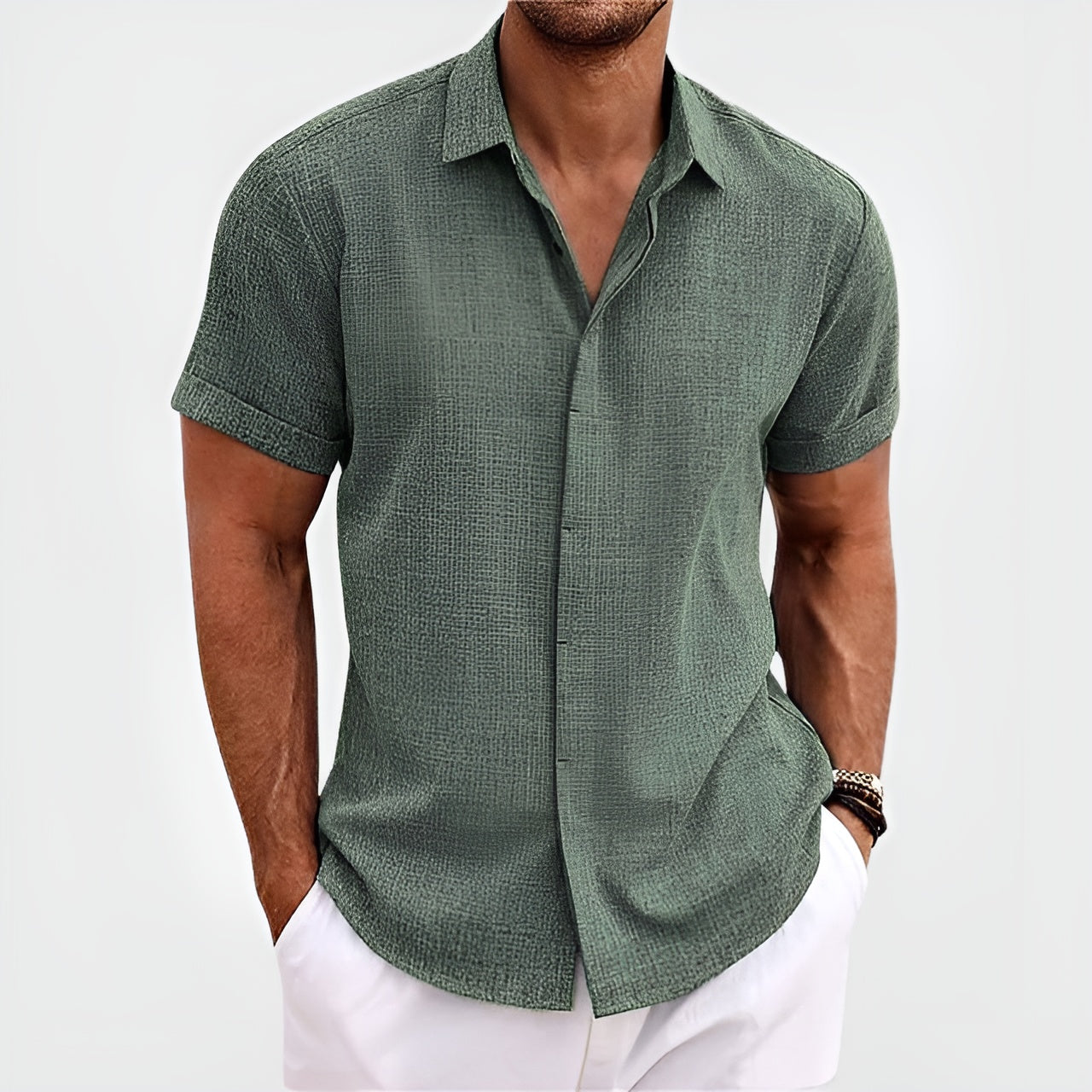 DEBARLAX  |Antony Linen Shirt  (Achetez-en 1, obtenez-en 2)