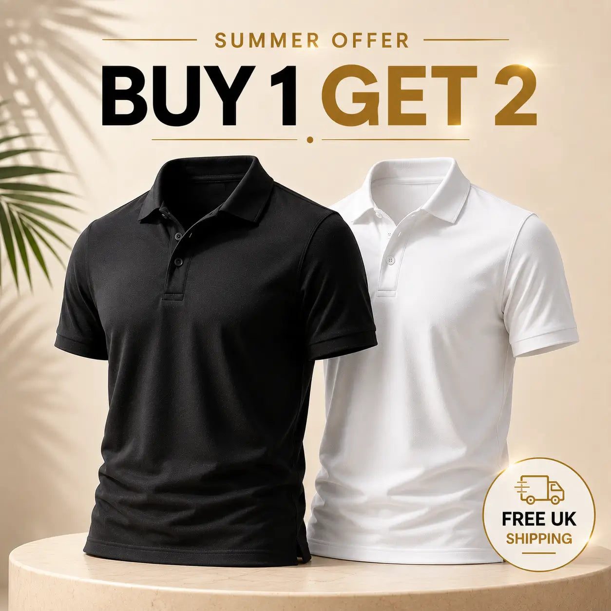 Arzadea Men’s Summer Polo — All-Day Style