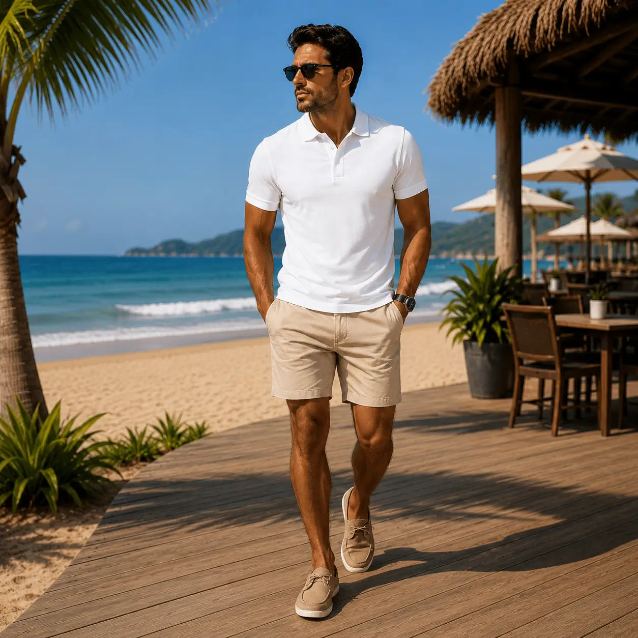 Arzadea Men’s Summer Polo — All-Day Style
