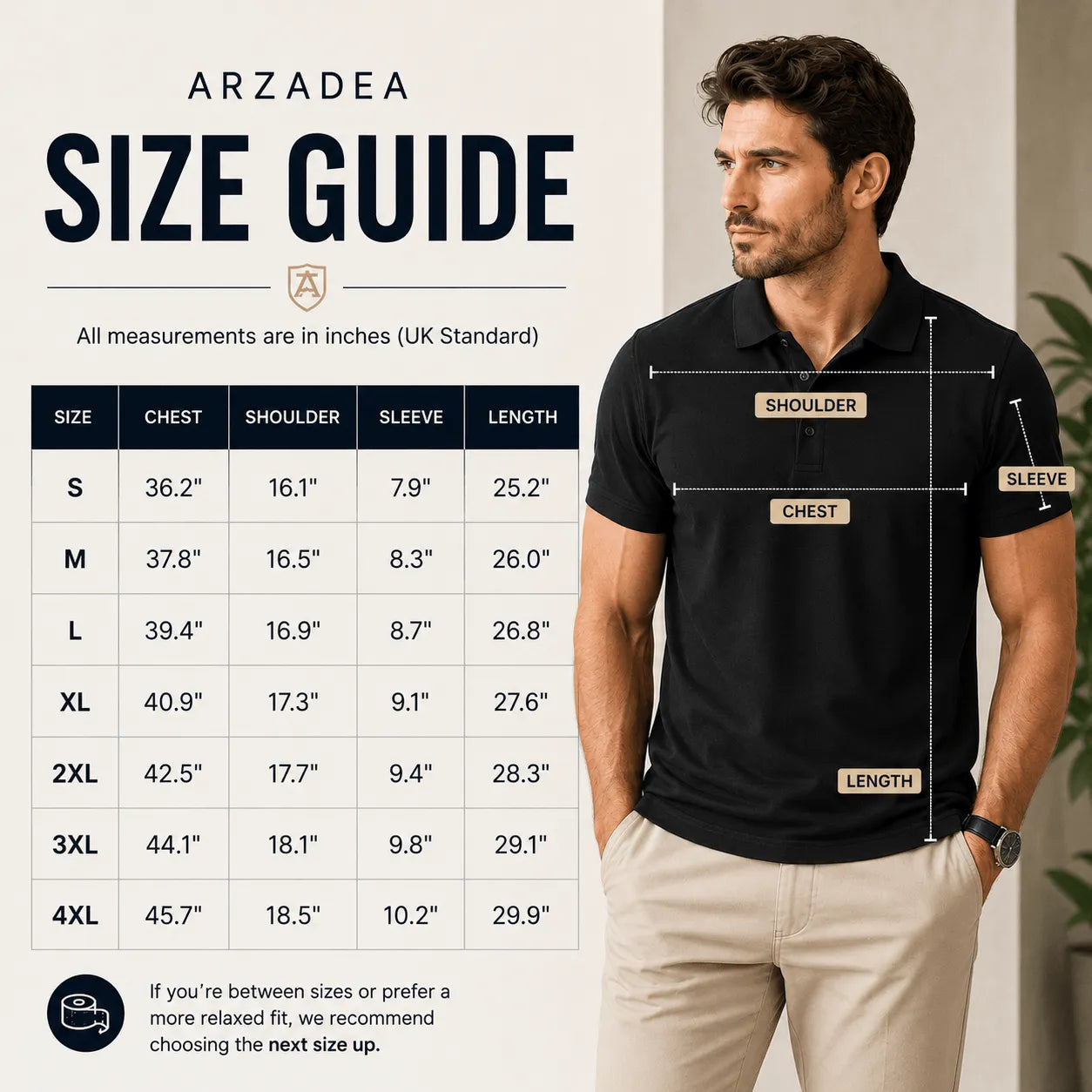 Arzadea Men’s Summer Polo — All-Day Style