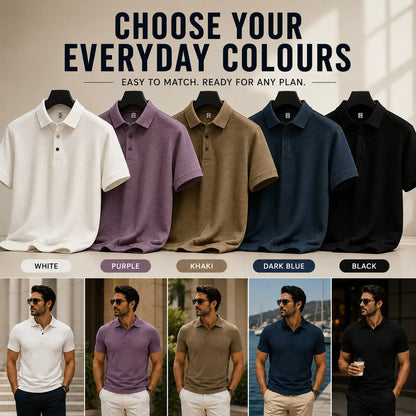 Arzadea Men’s Summer Polo — All-Day Style
