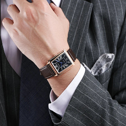 DEBARLAX | Nouvelle montre de luxe pour homme de forme rectangulaire