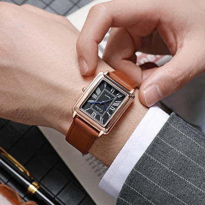 DEBARLAX | Nouvelle montre de luxe pour homme de forme rectangulaire