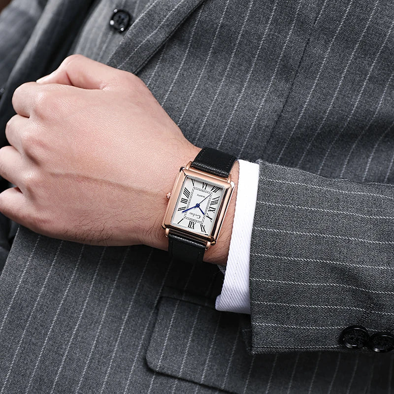 DEBARLAX | Nouvelle montre de luxe pour homme de forme rectangulaire