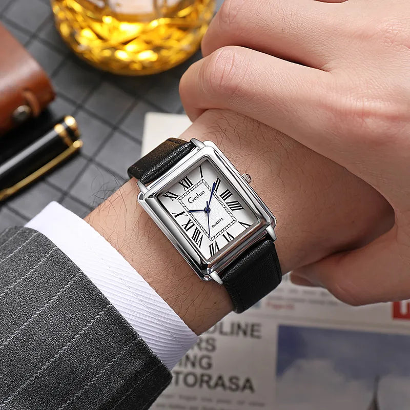 DEBARLAX | Nouvelle montre de luxe pour homme de forme rectangulaire