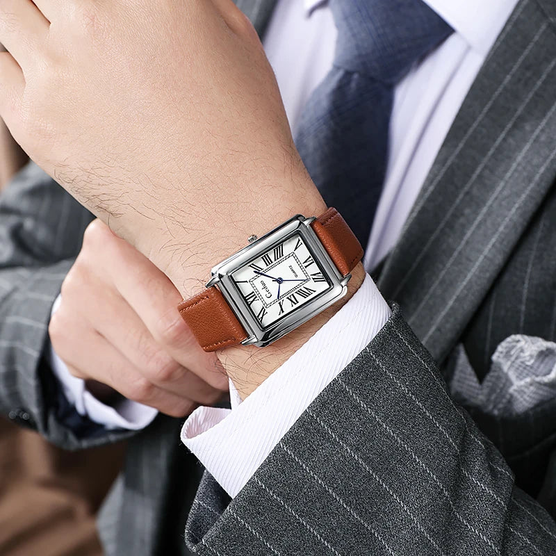 DEBARLAX | Nouvelle montre de luxe pour homme de forme rectangulaire