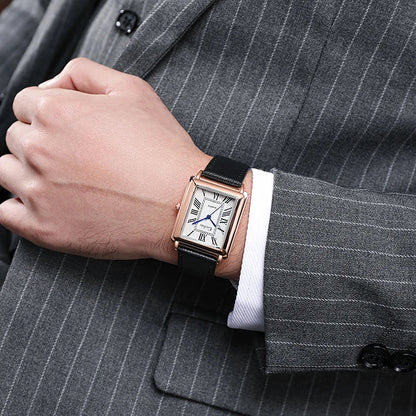 DEBARLAX | Nouvelle montre de luxe pour homme de forme rectangulaire