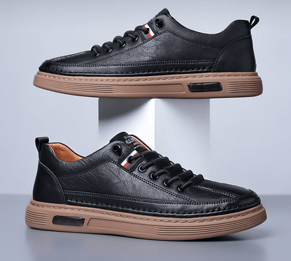 DEBARLAX  | Baskets Décontractées en Cuir Véritable Vinny