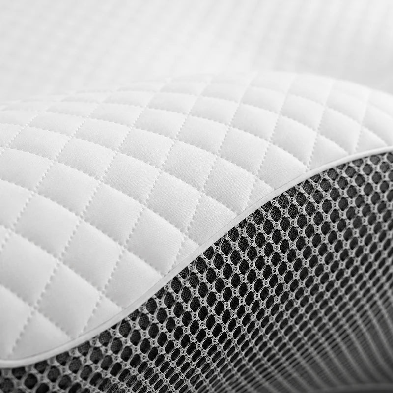 ConfortoVita Travesseiro Ortopédico Cervical Ergonômico Memory Foam 63x37x13cm