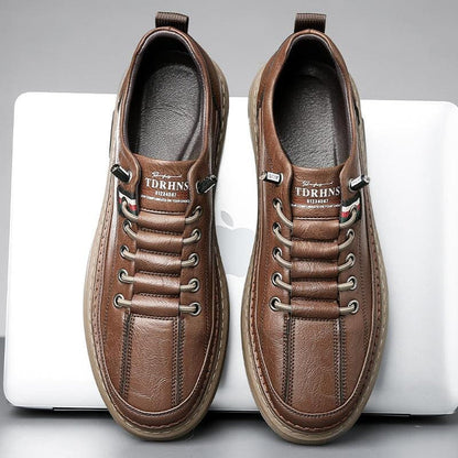 DEBARLAX  | Baskets Décontractées en Cuir Véritable Vinny