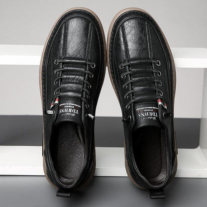 DEBARLAX  | Baskets Décontractées en Cuir Véritable Vinny