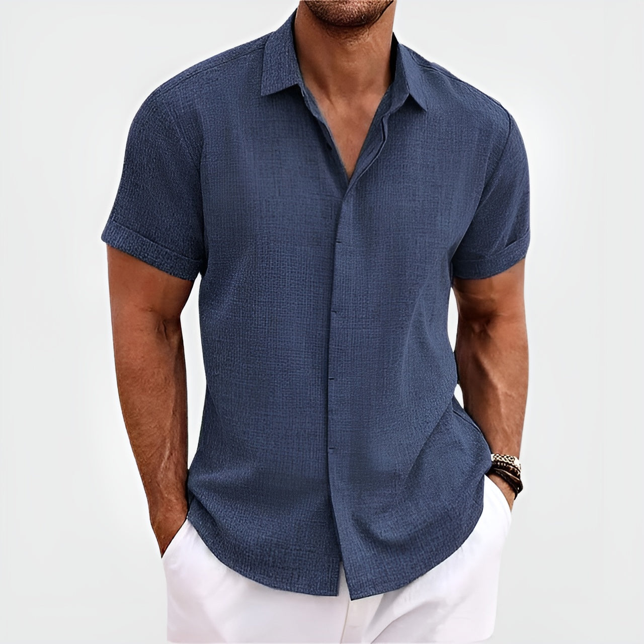 DEBARLAX  |Antony Linen Shirt  (Achetez-en 1, obtenez-en 2)