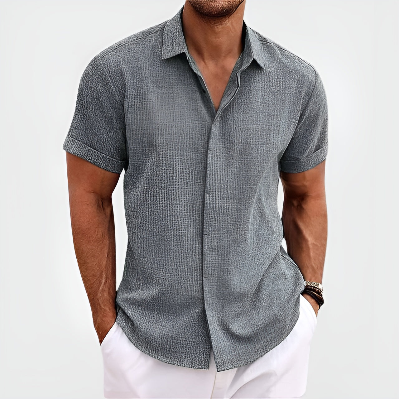 DEBARLAX  |Antony Linen Shirt  (Achetez-en 1, obtenez-en 2)